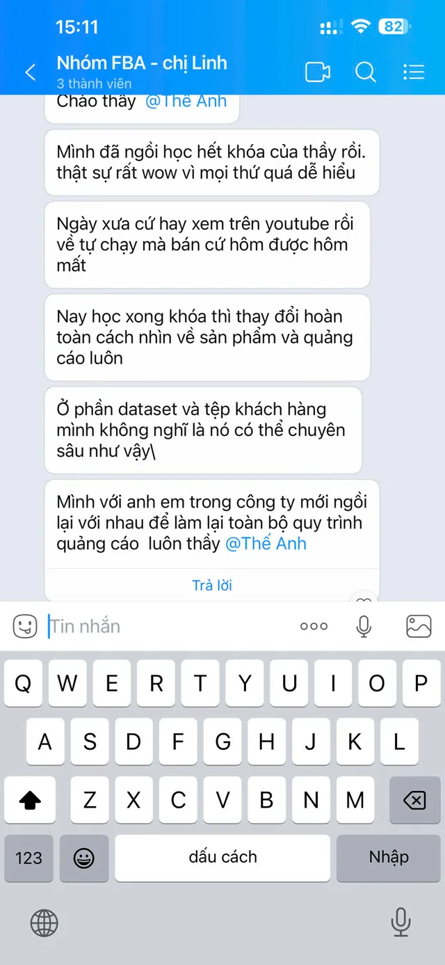 Phản hồi thực tế sau khi học Facebook Ads Master